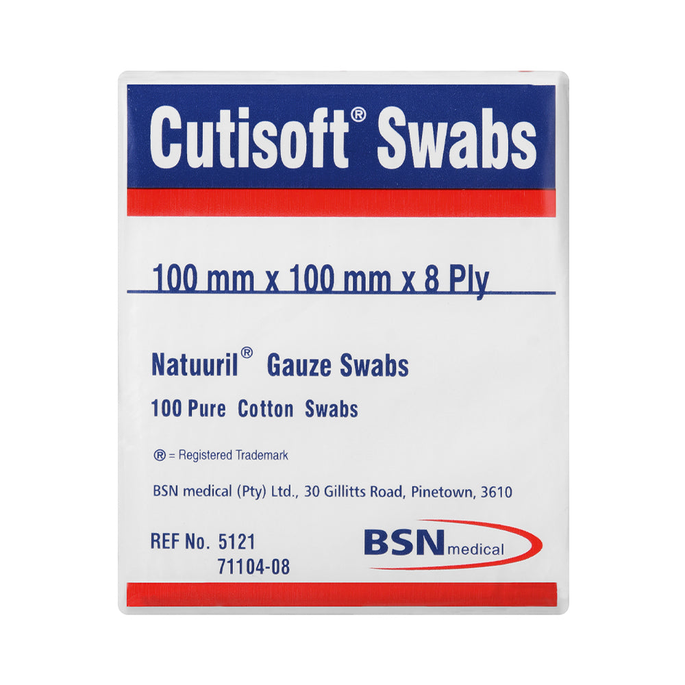 Cutisoft Gauze Swabs 100mm  8ply 100