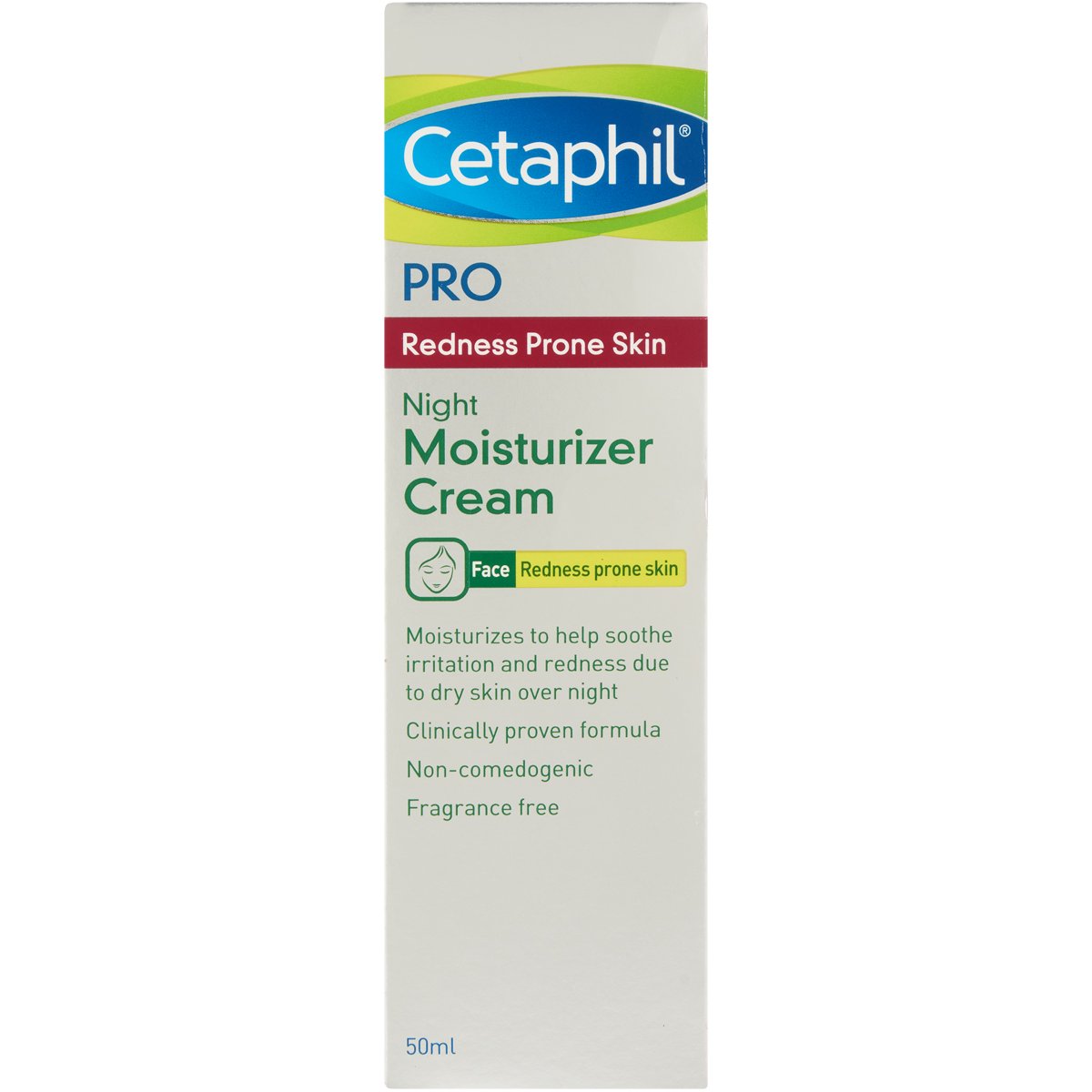 Cetaphil Pro Redness Night Mst Crm 5