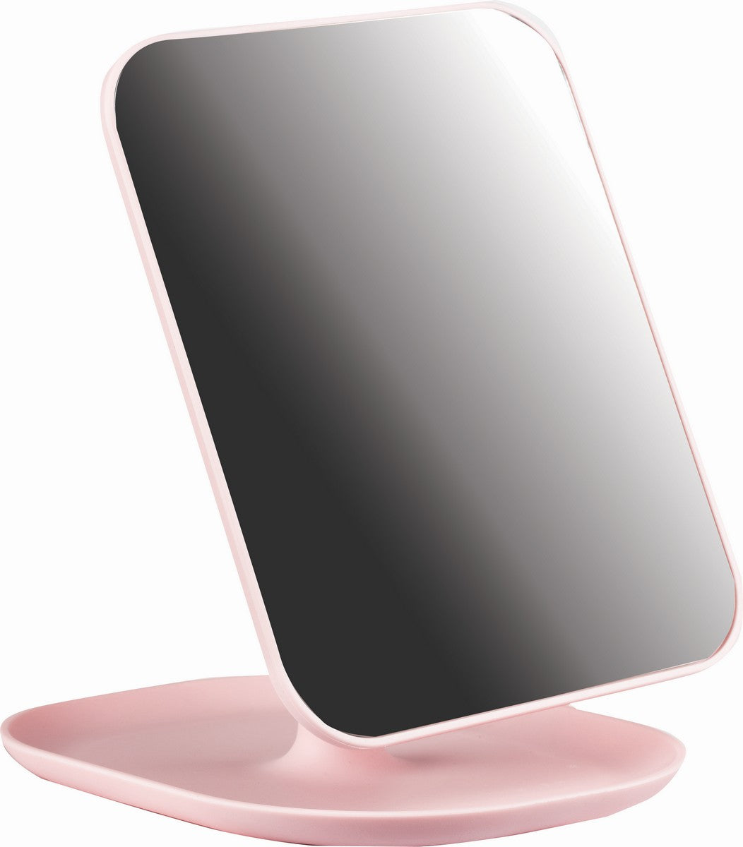 Basics Mirror Stand R/Tangular Peach