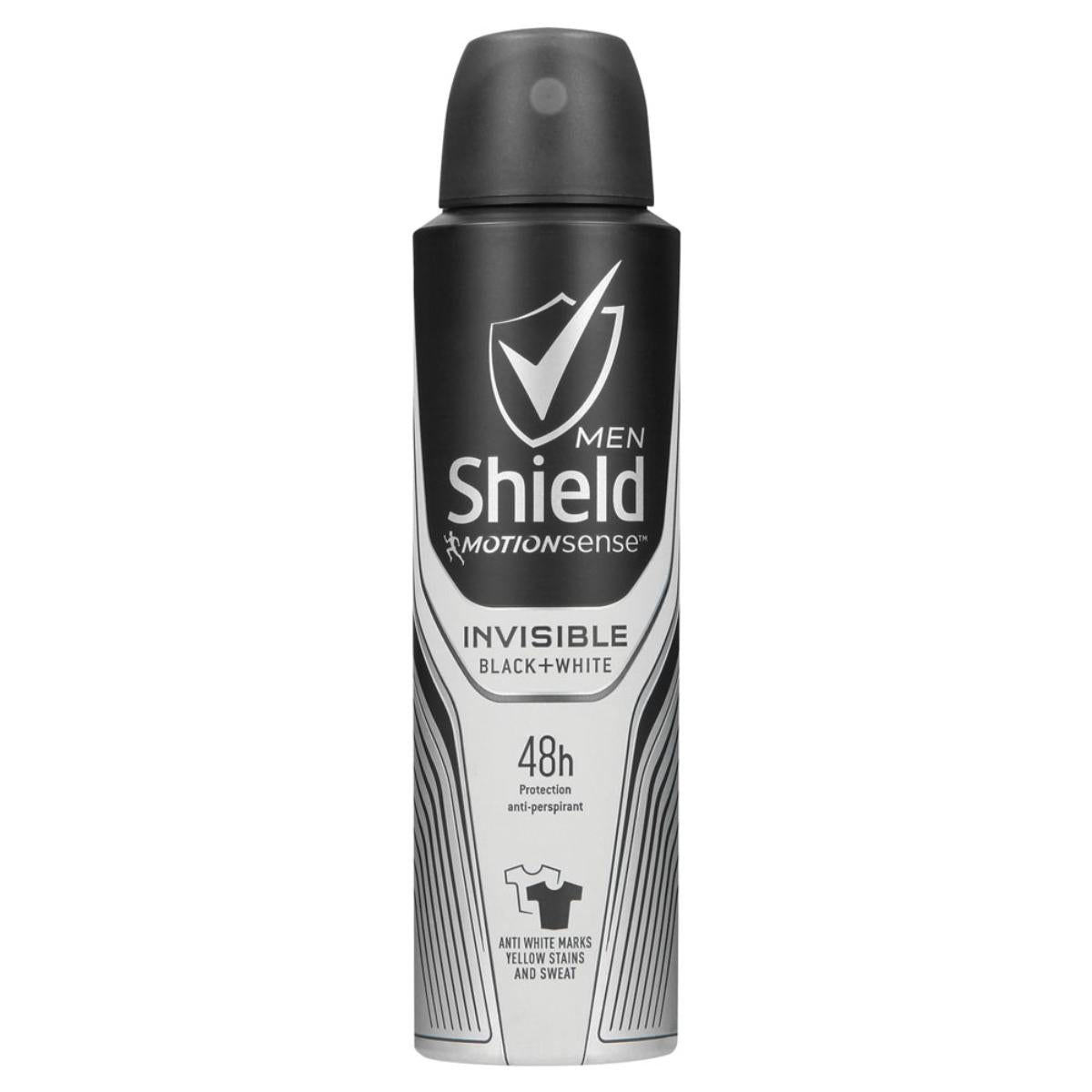 Shield Deo M 150ml Invisible Blk & W