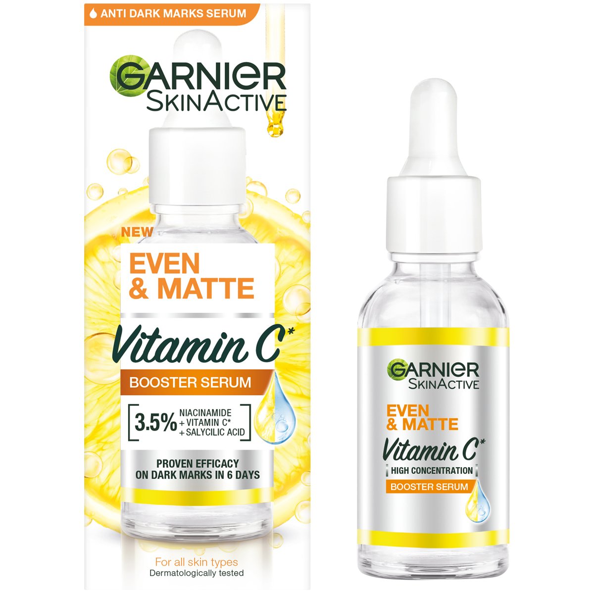 Garnier Skin Even Matte Vit C Serum