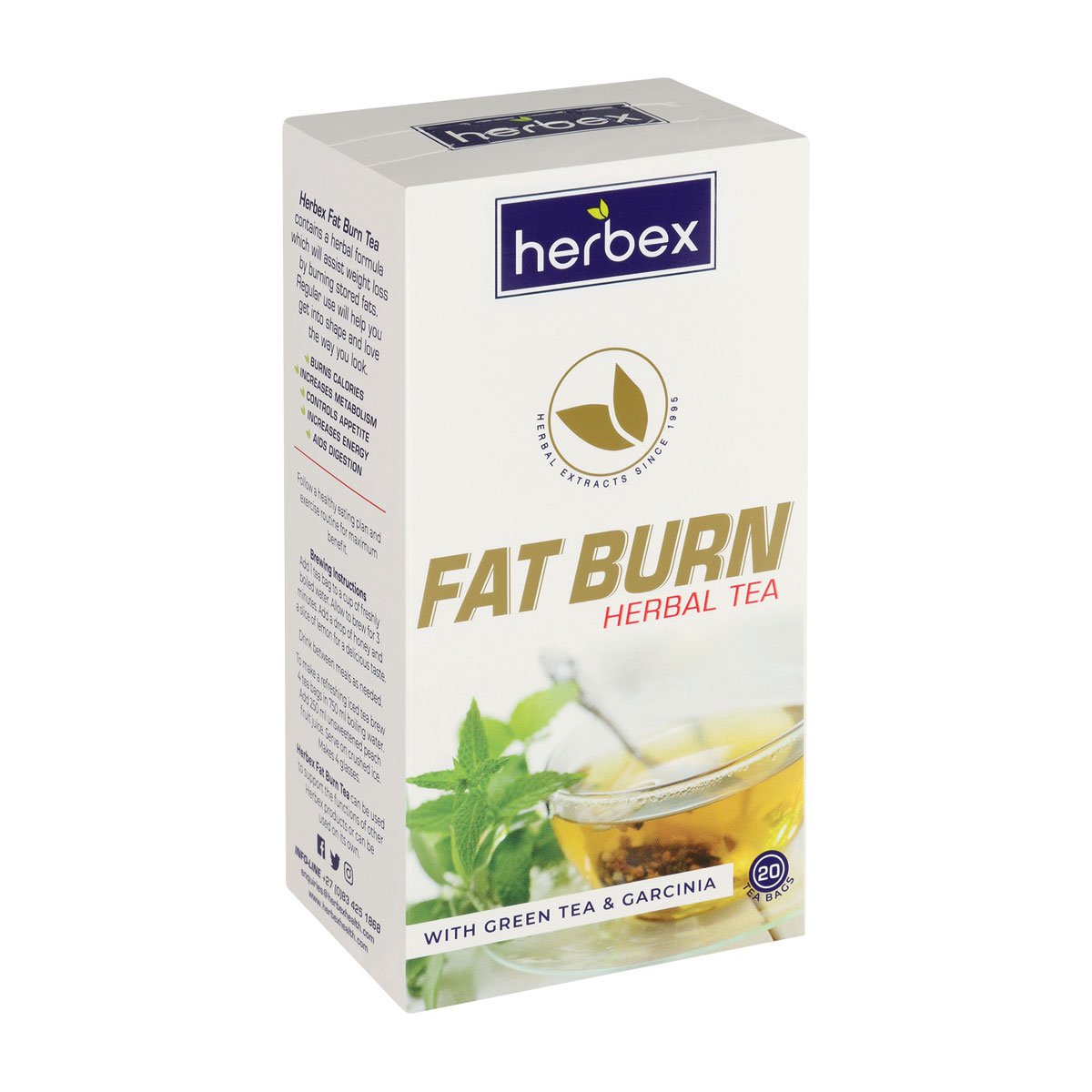 Herbex Slimmers   Fat Burn Tea 20