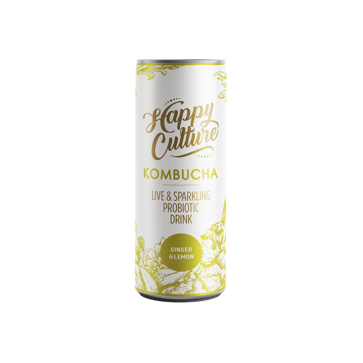 H/Culture Kombucha 300ml Ginger Lemo