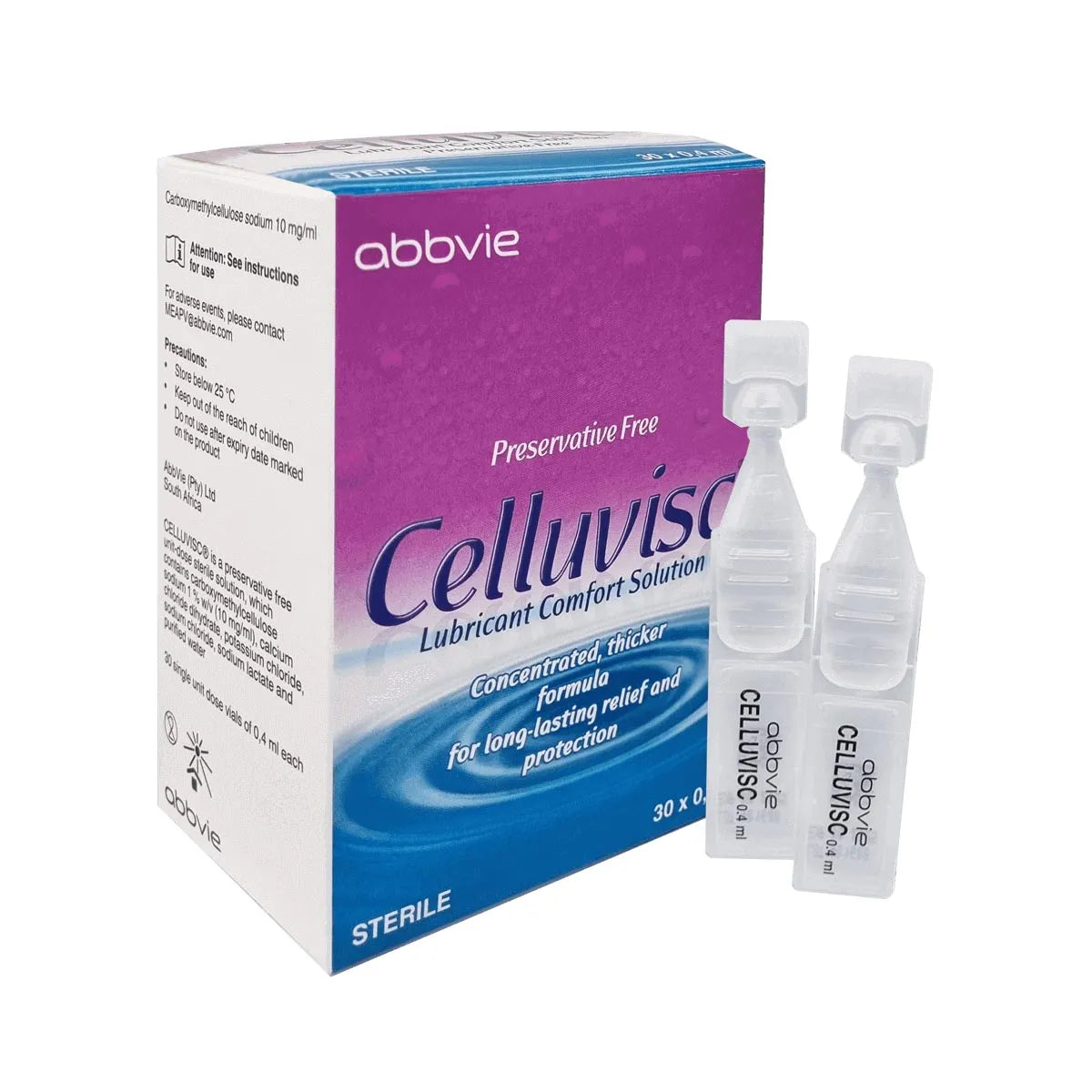 Celluvisc Eyedrops 30 0.4ml