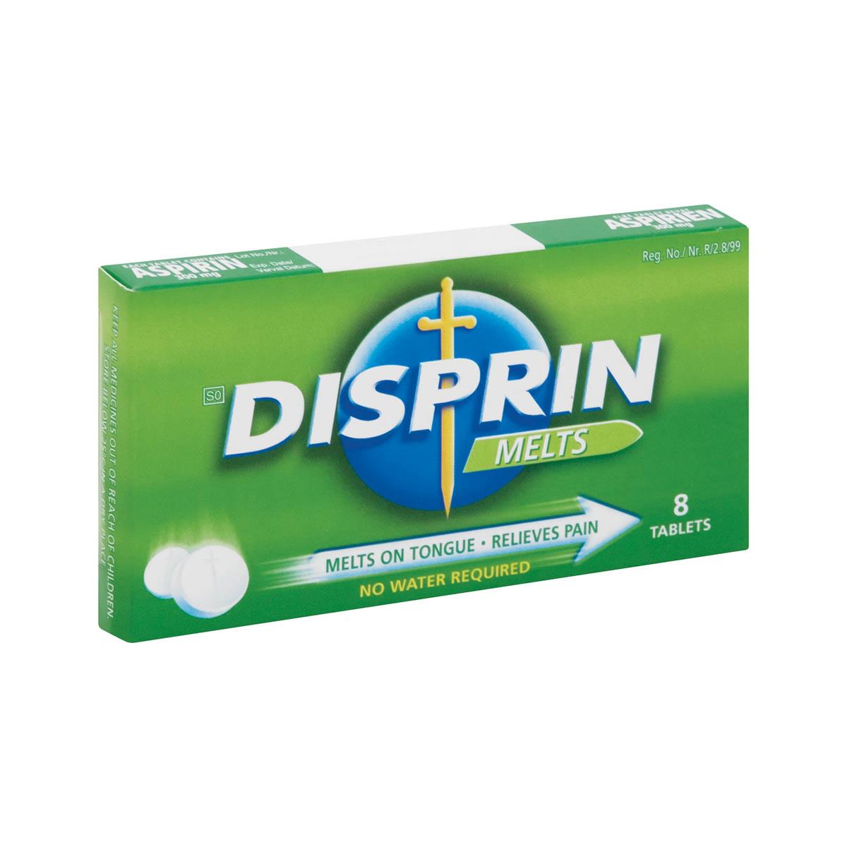 Disprin Melts 300mg Tabs 8