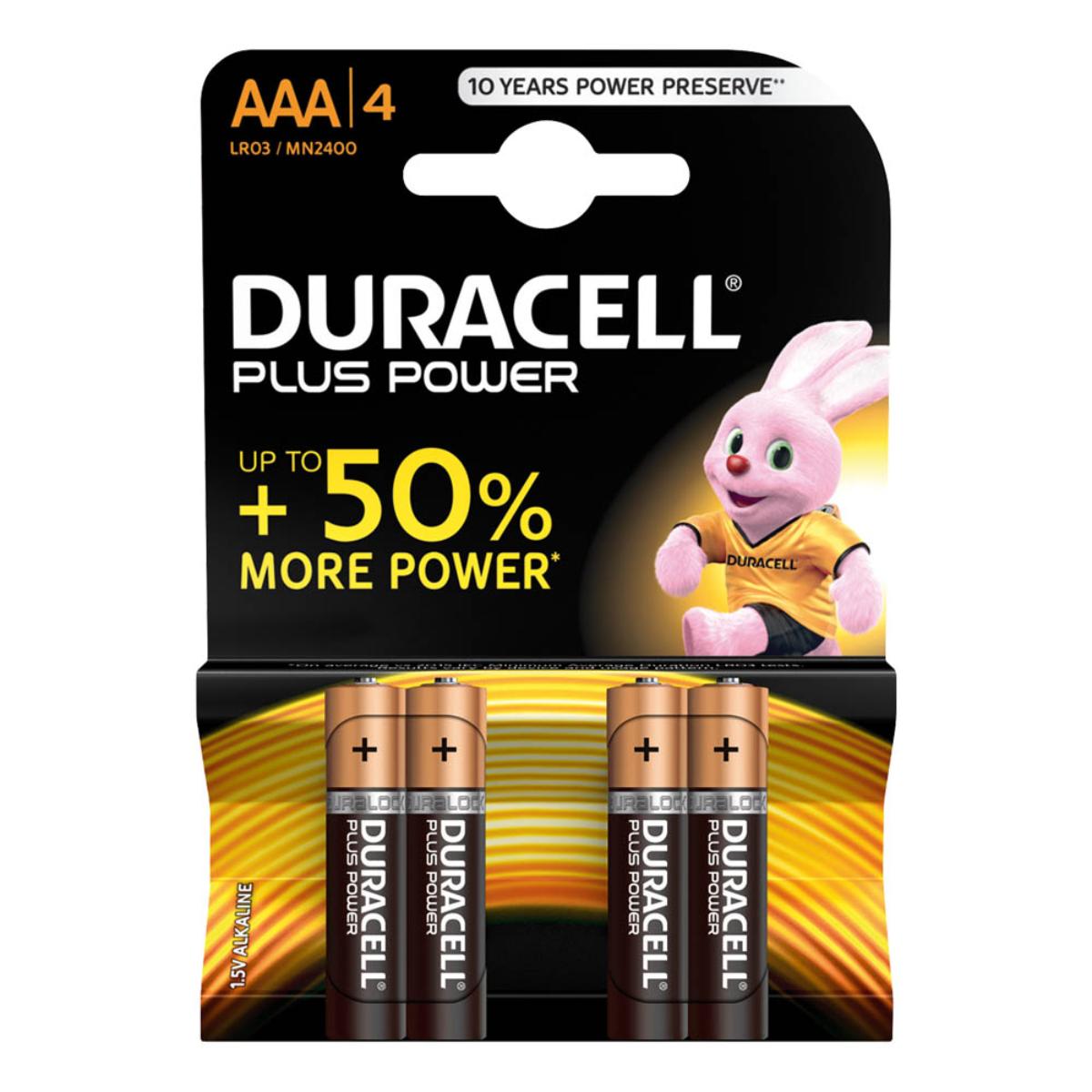 Duracell Batt Plus Aaa  4 Mn 2400