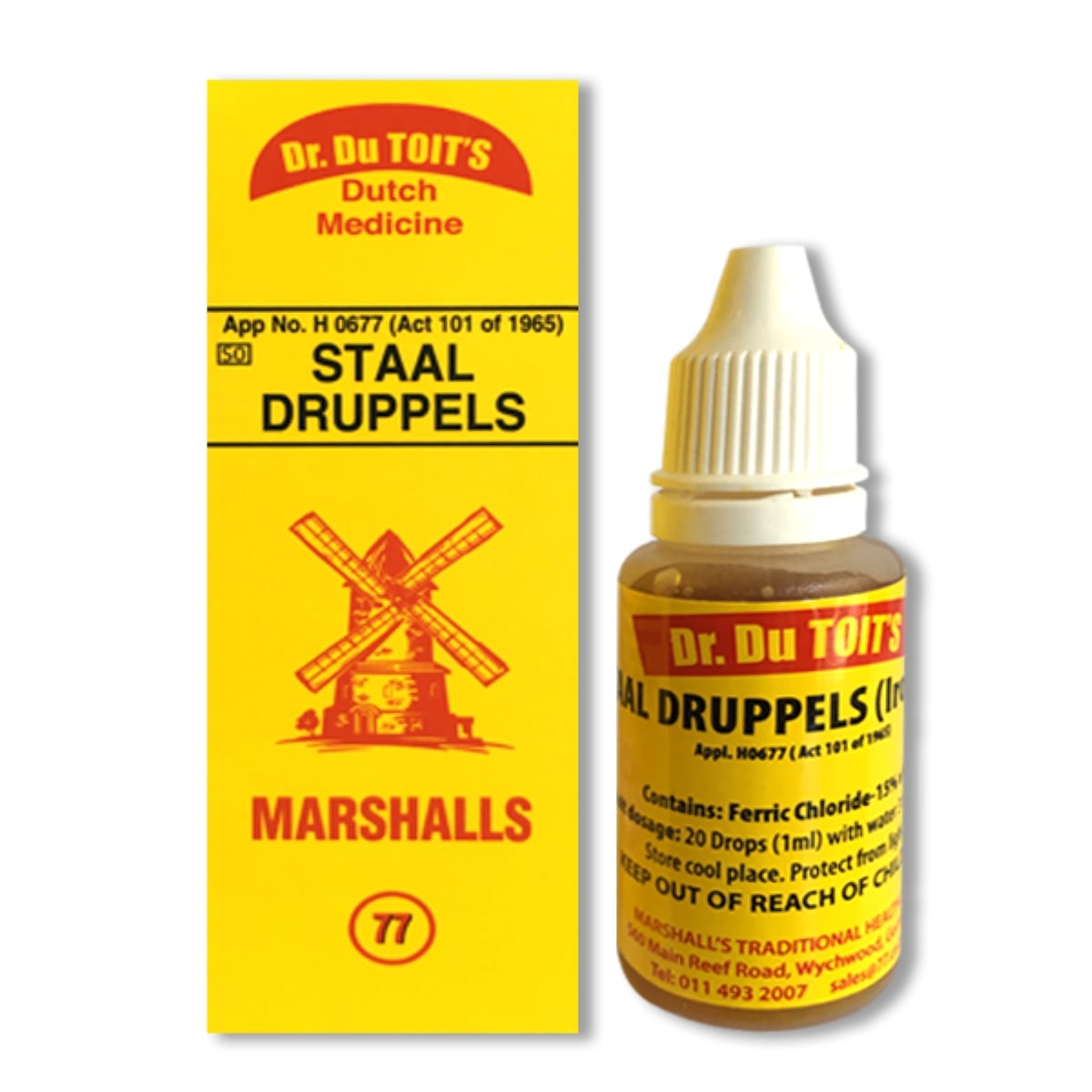 Dr Du Toit Staal Druppels 20ml